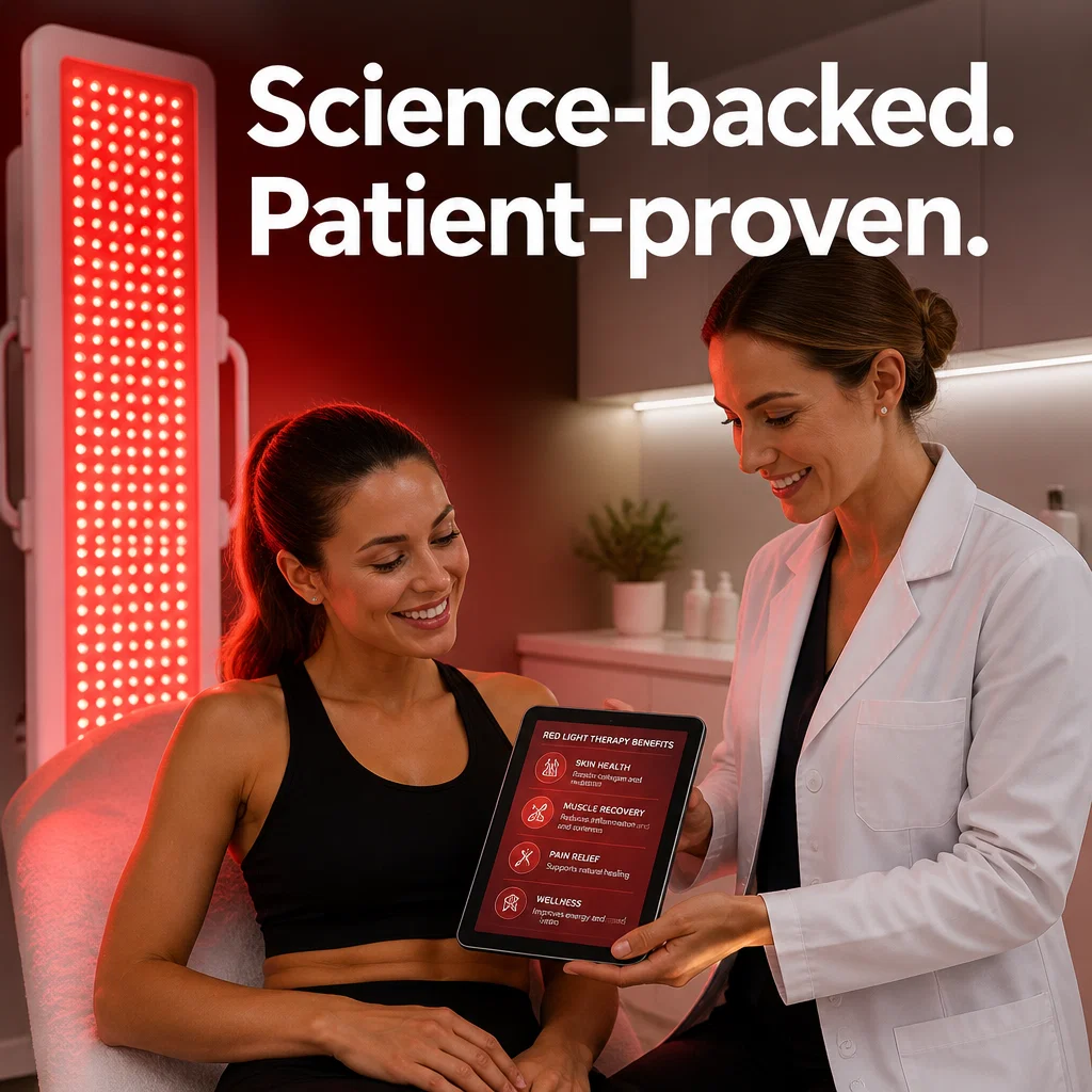 Red Light Therapy ad concept example: Professional Consultation