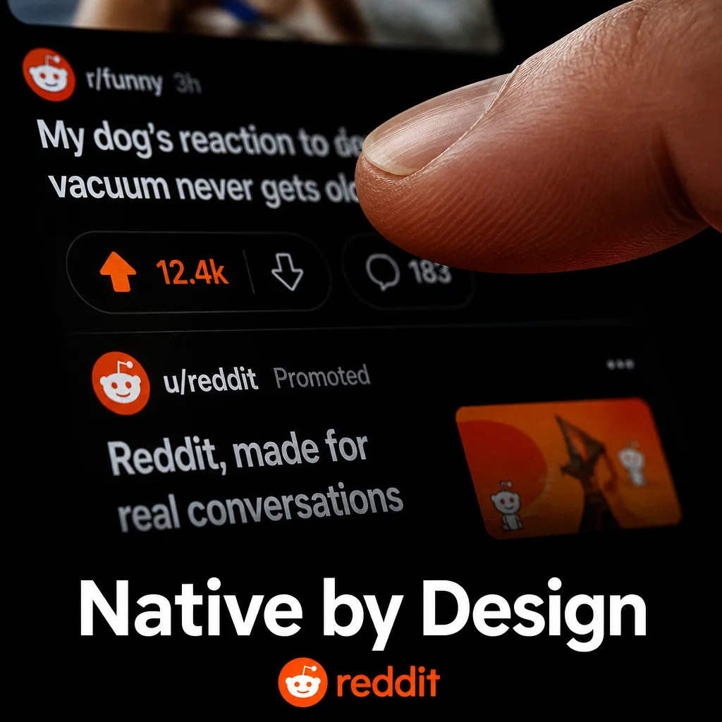 Reddit ad concept example: The Haptic Scroll