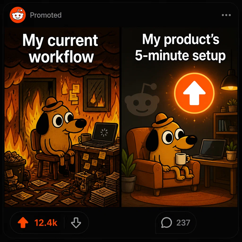 Reddit meme ad example: The Problem Solver