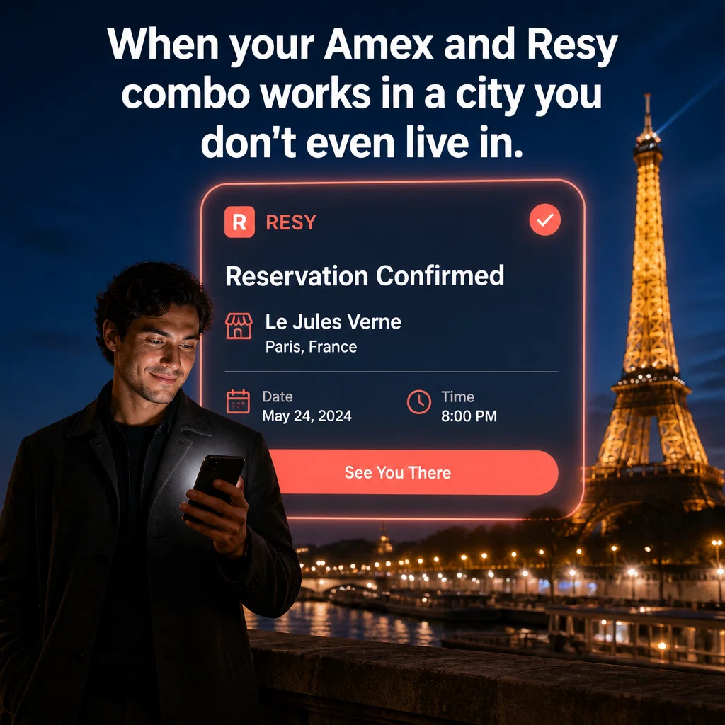 Resy meme ad example: The Global Access