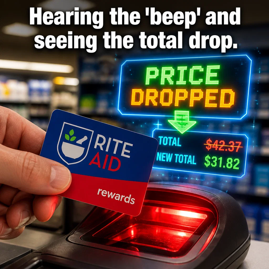 Rite Aid meme ad example: The Rewards Scan