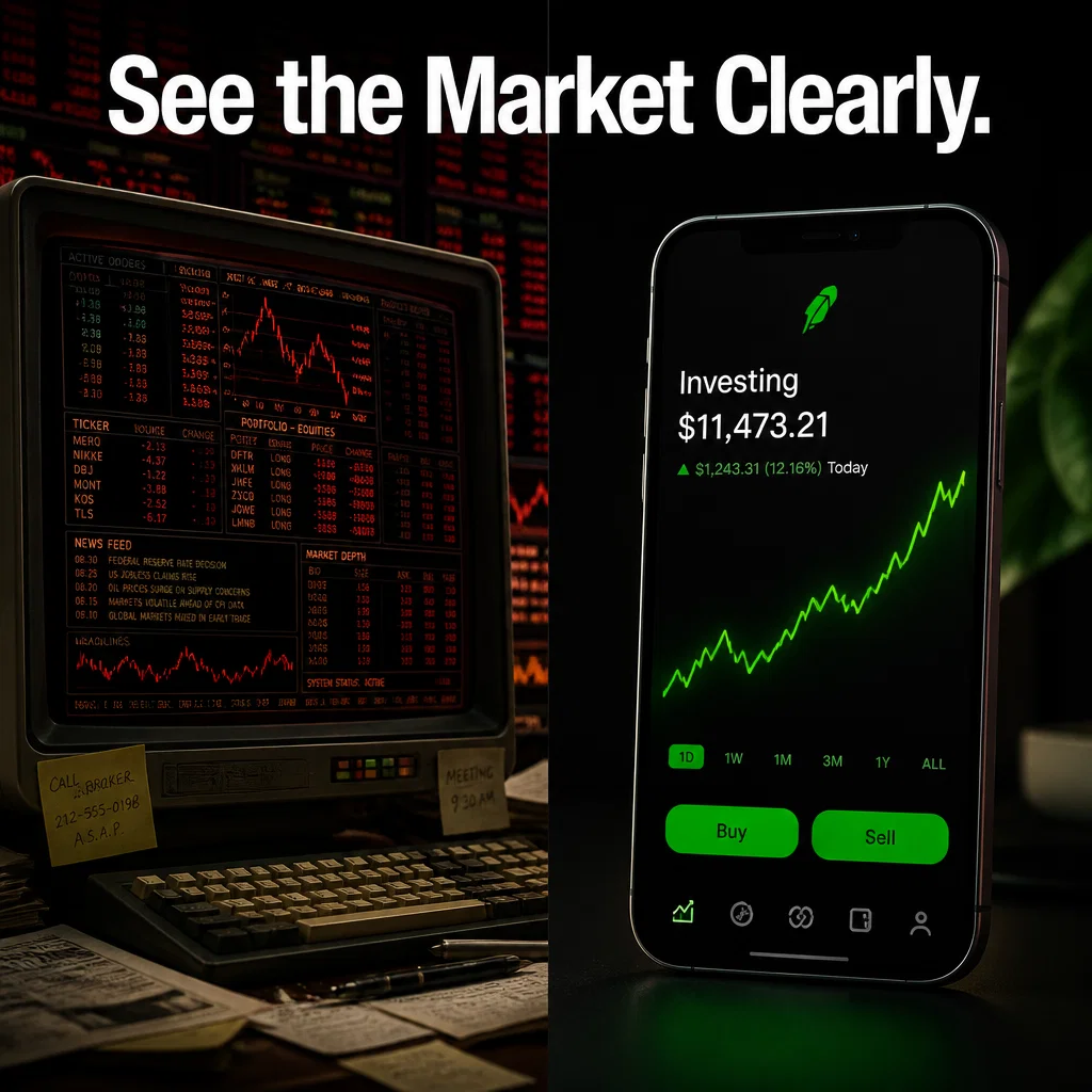 Robinhood ad concept example: Data Clarity