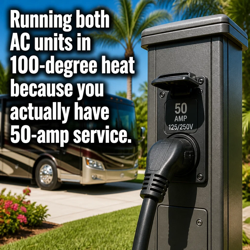 RV Park meme ad example: The Power Move