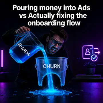 SaaS meme ad example: The Churn Monster