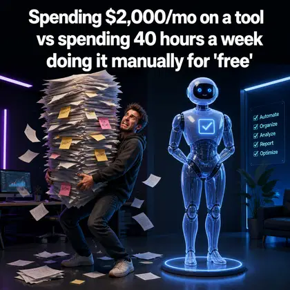 SaaS meme ad example: The Manual Process Trap
