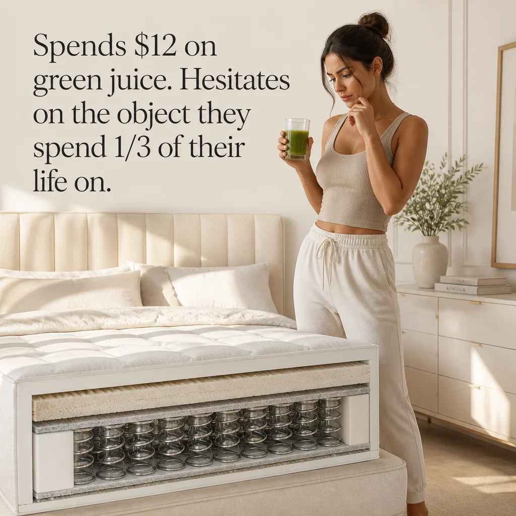 Saatva meme ad example: The Decision Maker