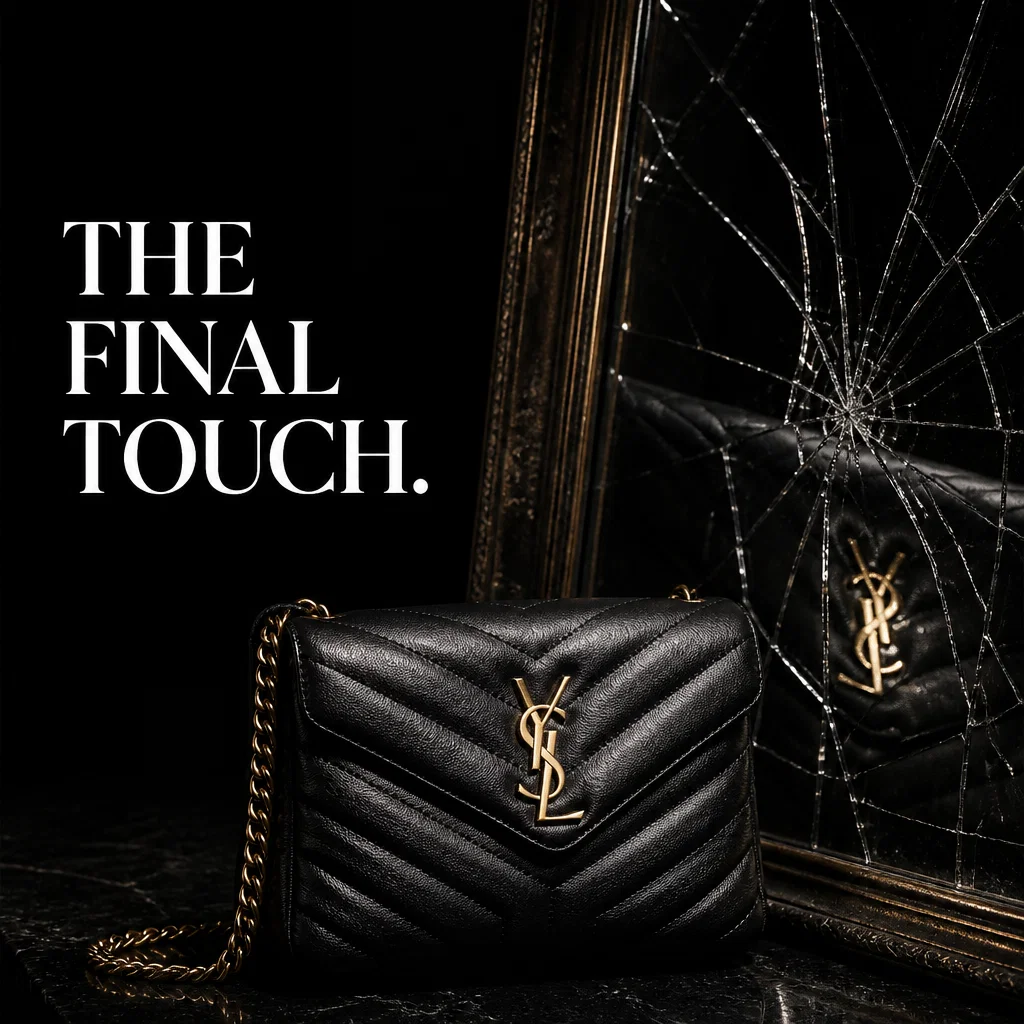 Saint Laurent ad concept example: Monogram Reflection