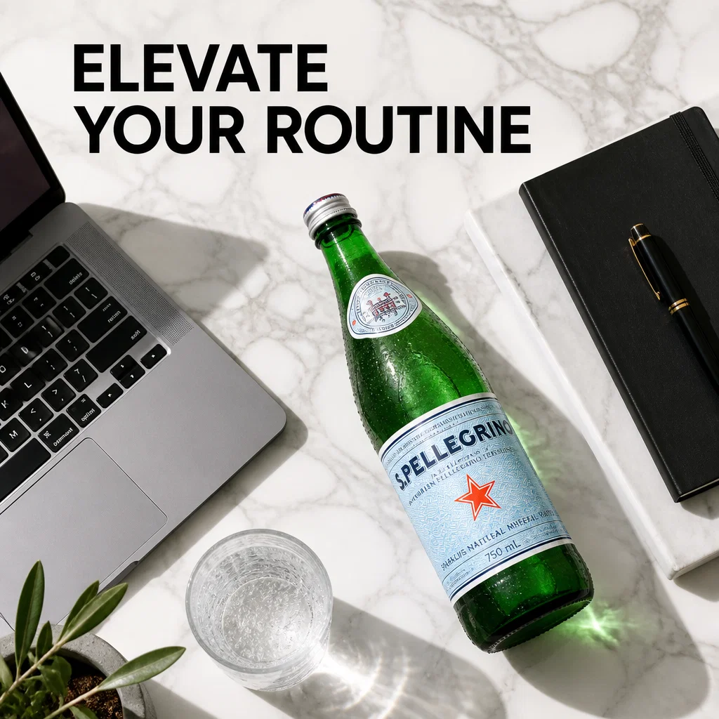 San Pellegrino ad concept example: The Heritage Desk