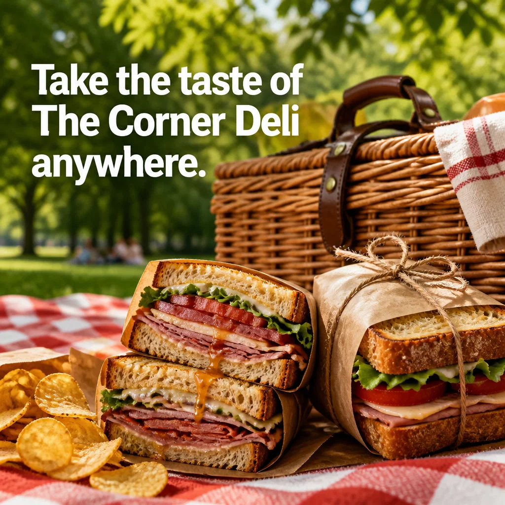 Sandwich Shop ad concept example: The Picnic Hero