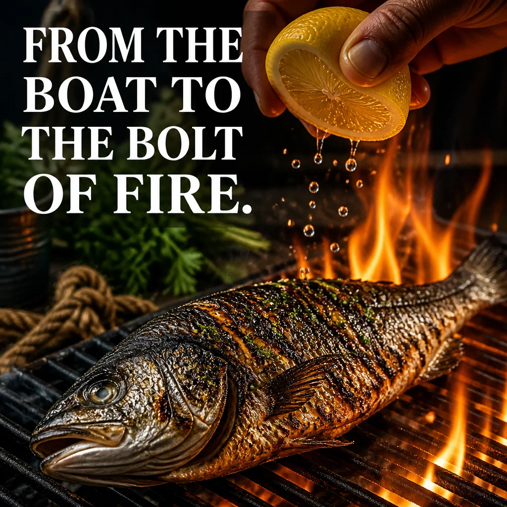 Seafood Restaurant ad concept example: The Fresh Catch Grill