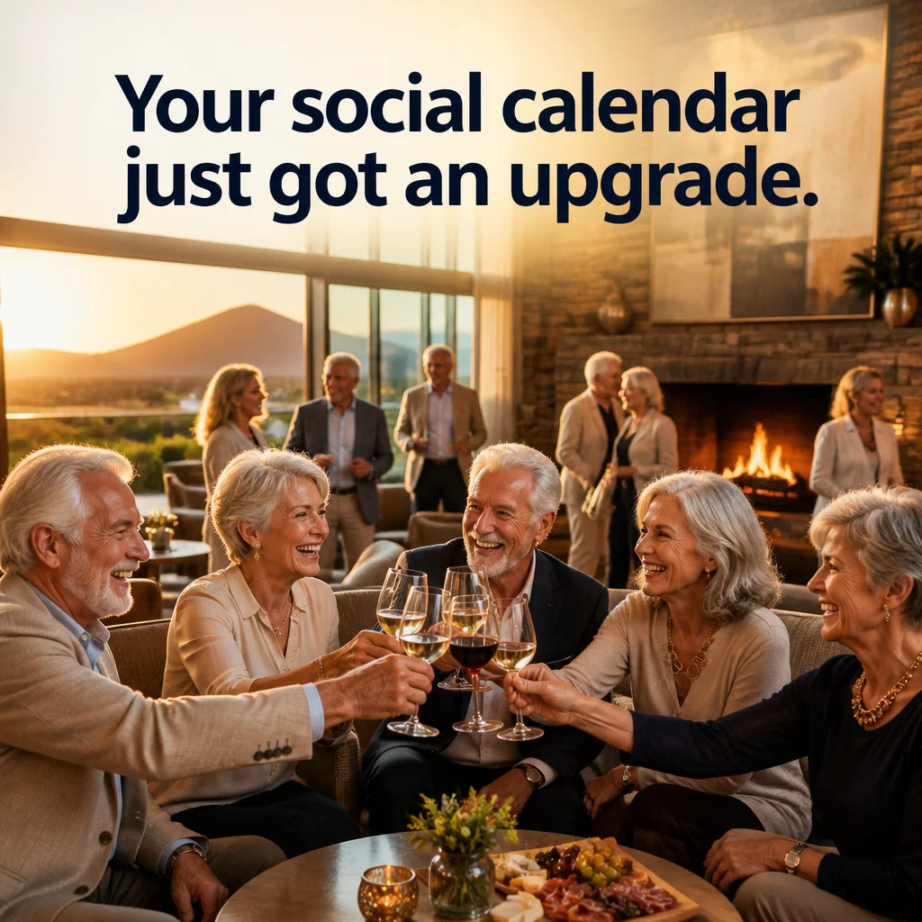Senior Living ad concept example: The Social Hub