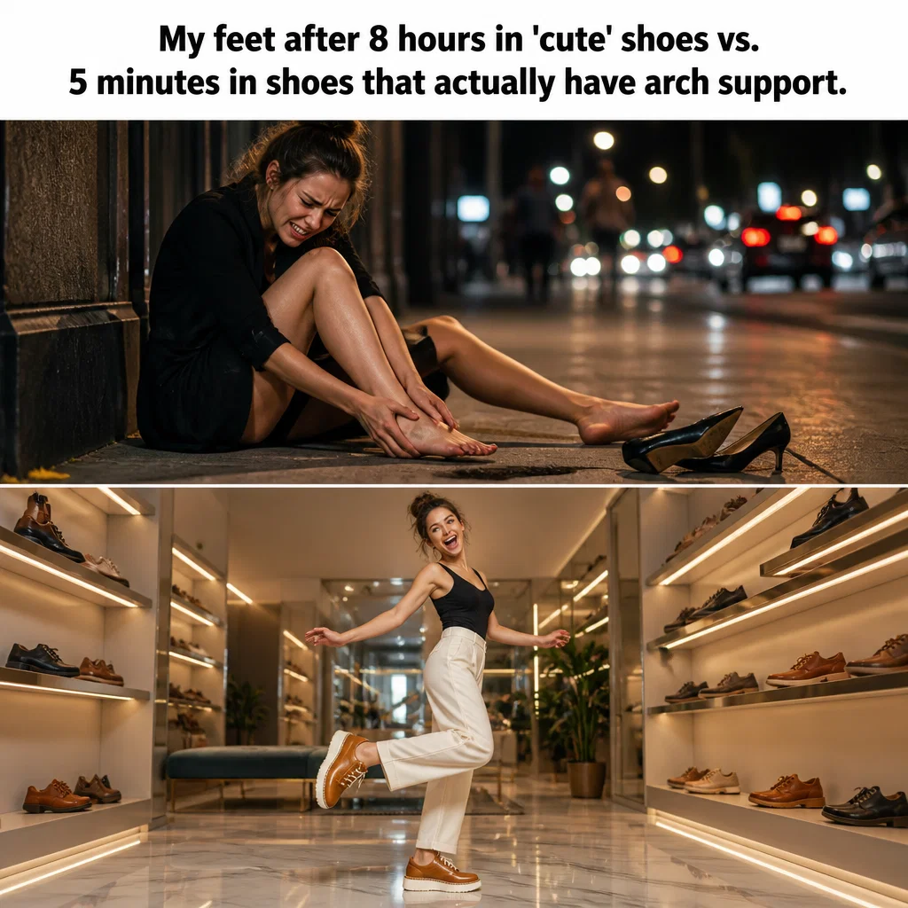 Shoe Store meme ad example: Support Matters