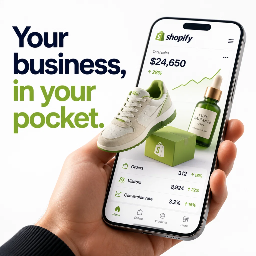 Shopify ad concept example: The Mobile Storefront