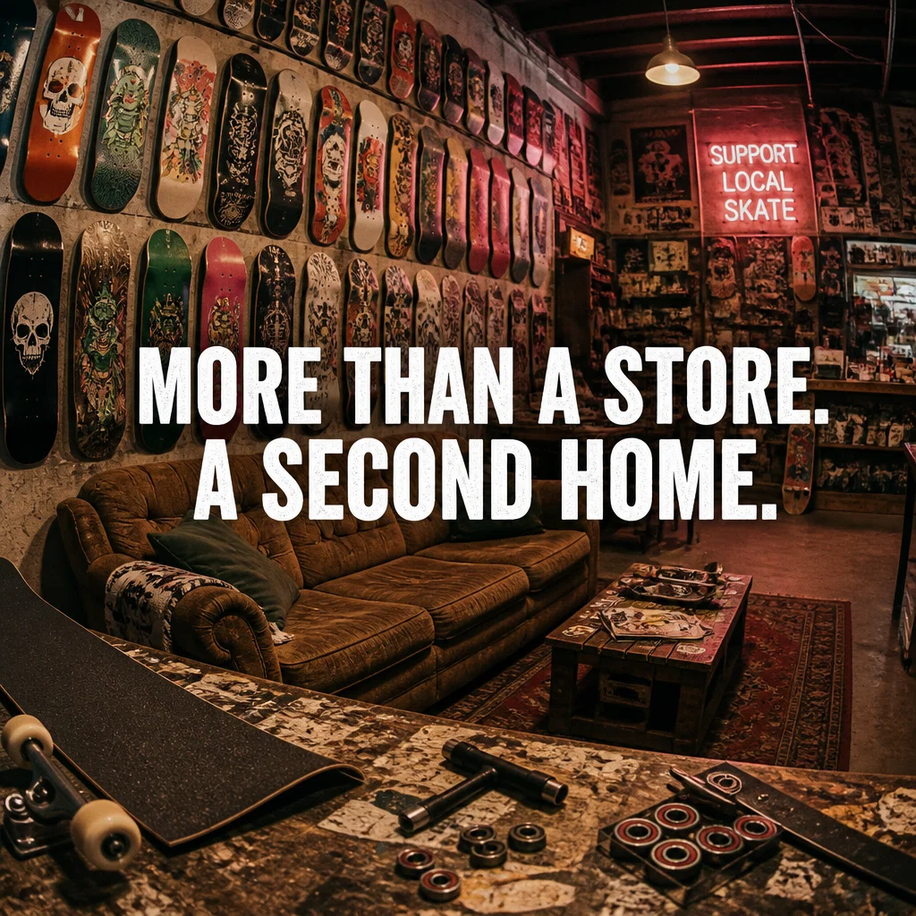 Skate Shop ad concept example: The Sanctuary