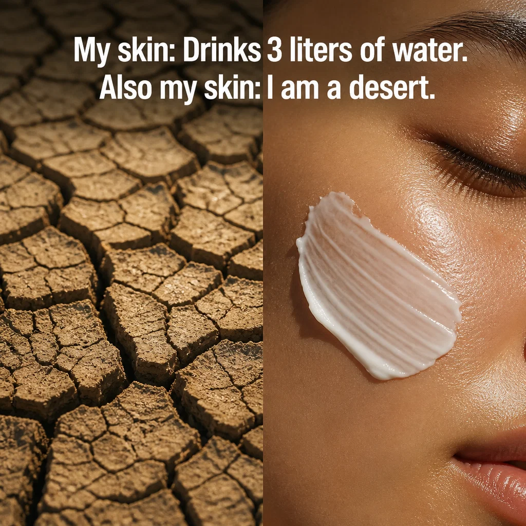 Skincare Brand meme ad example: Skin Logic
