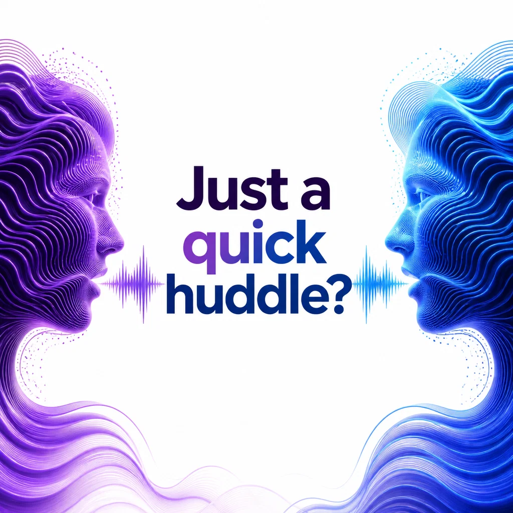 Slack ad concept example: Futuristic Huddle