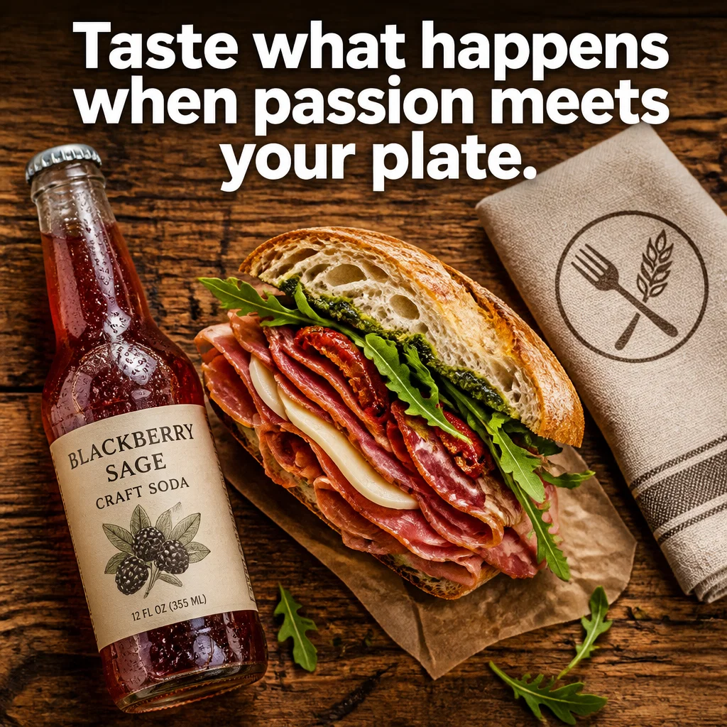 Small Business Saturday ad concept example: The Gourmet Deli