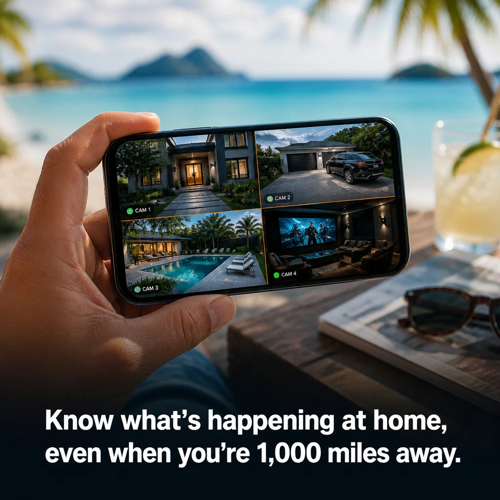 Smart Home Installation ad concept example: Eyes Everywhere