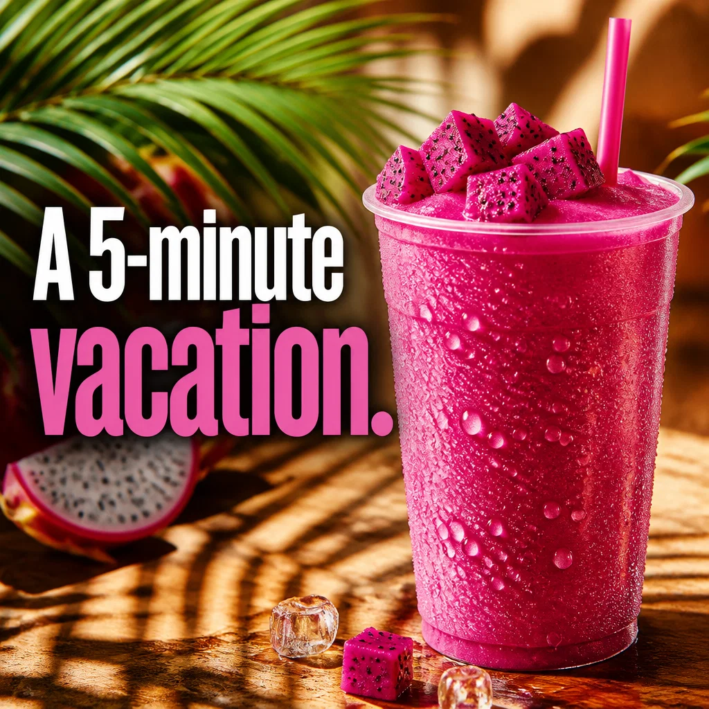 Smoothie Shop ad concept example: The Tropical Escape