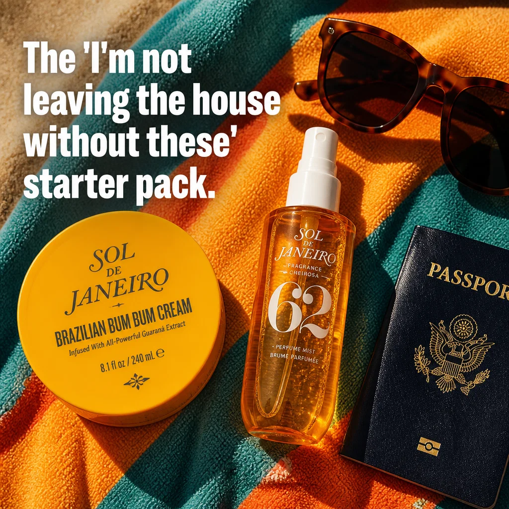 Sol de Janeiro meme ad example: Summer Starter Pack