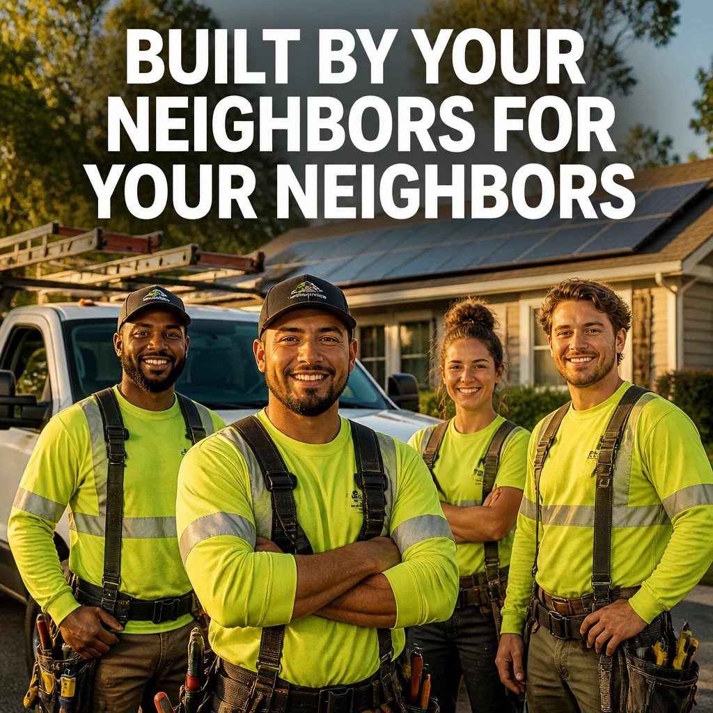 Solar Company ad concept example: The Local Installer