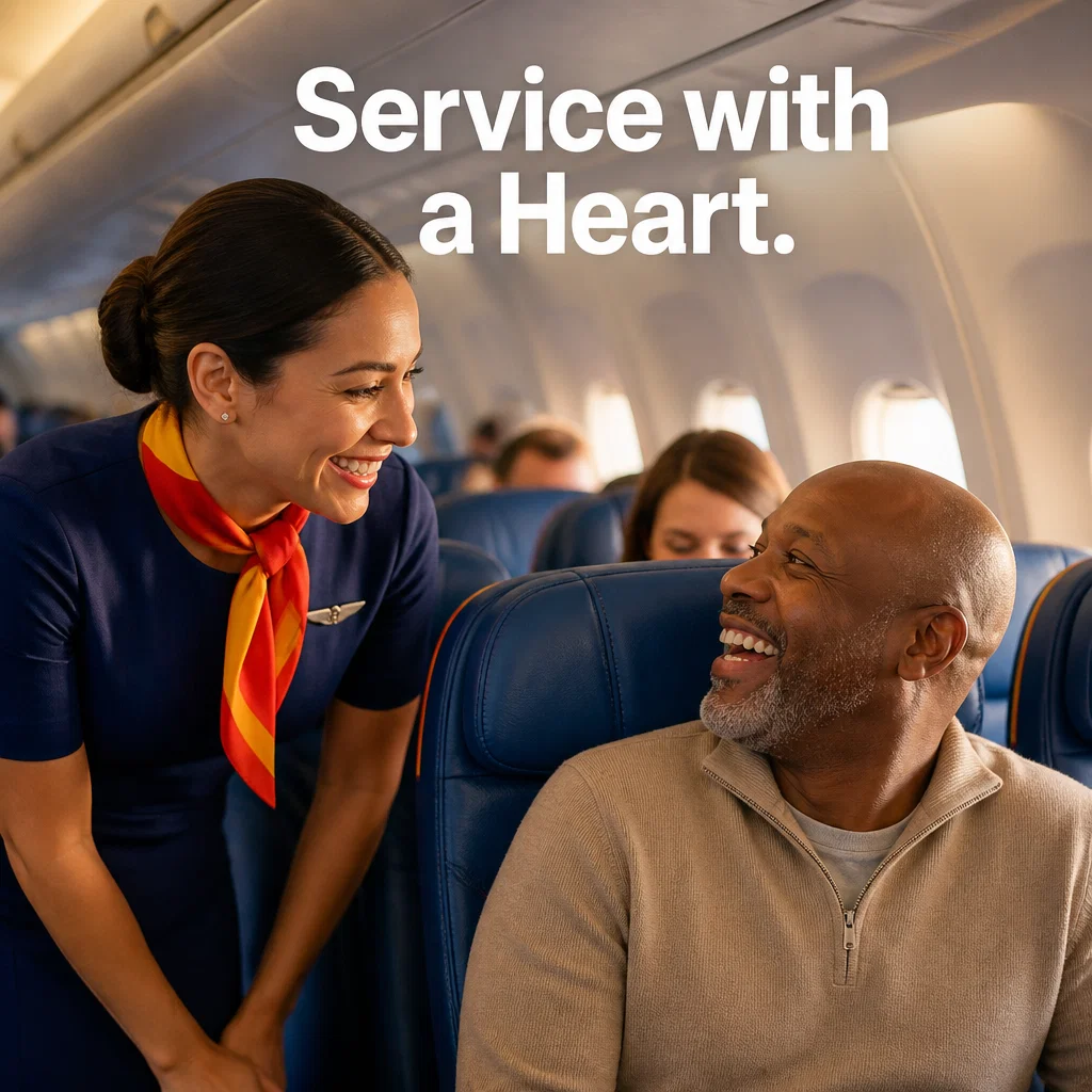 Southwest Airlines ad concept example: The Crew Connection