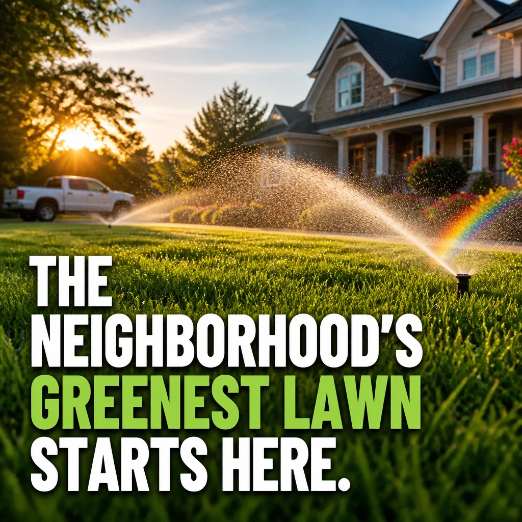 Sprinkler Repair ad concept example: The Morning Glow