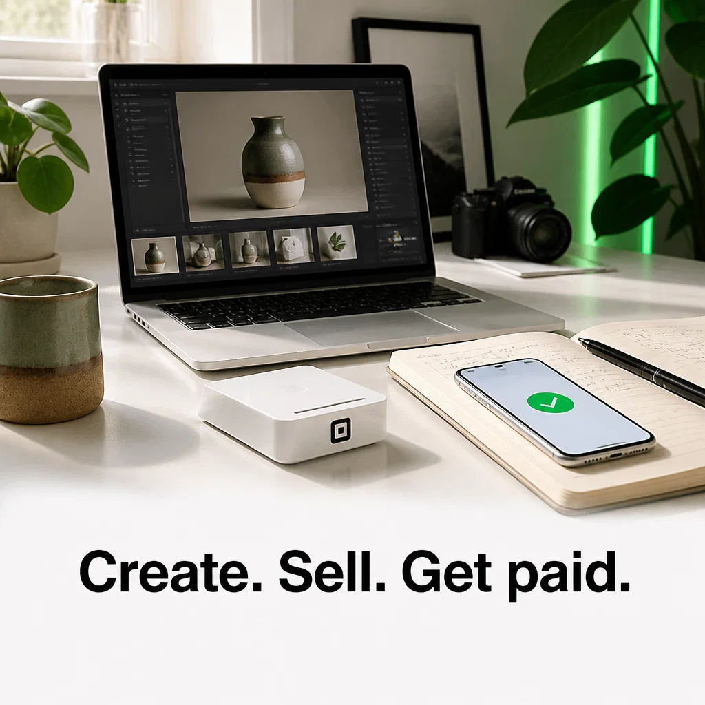 Square ad concept example: Creator Desk