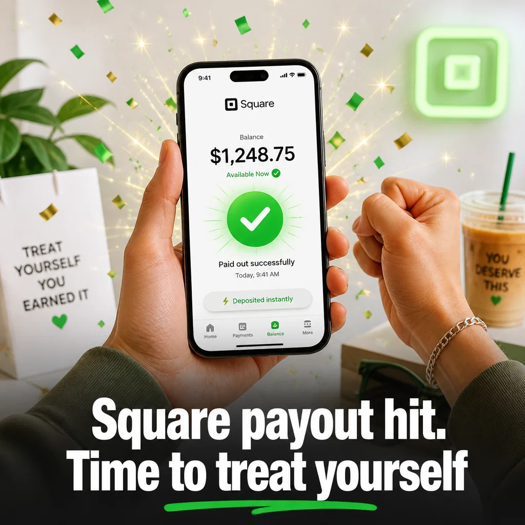 Square meme ad example: Creator Cashout