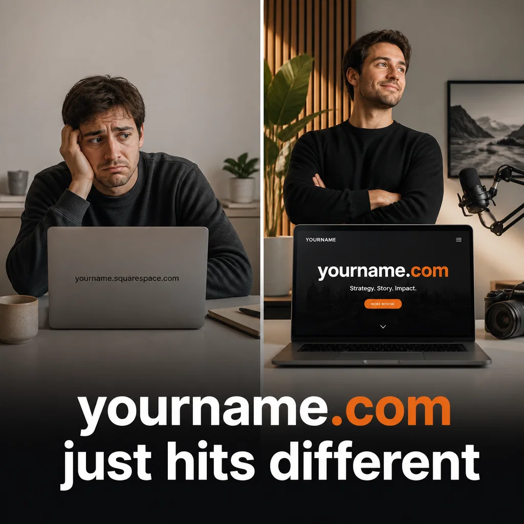 Squarespace meme ad example: Brand Voice