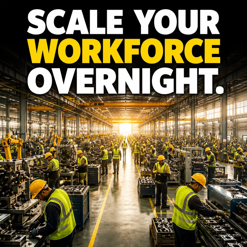 Staffing Agency ad concept example: Workforce Scale