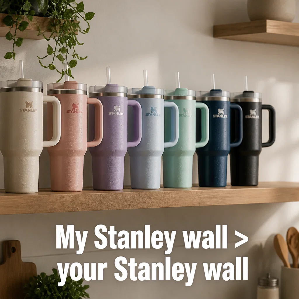 Stanley meme ad example: Shelfie
