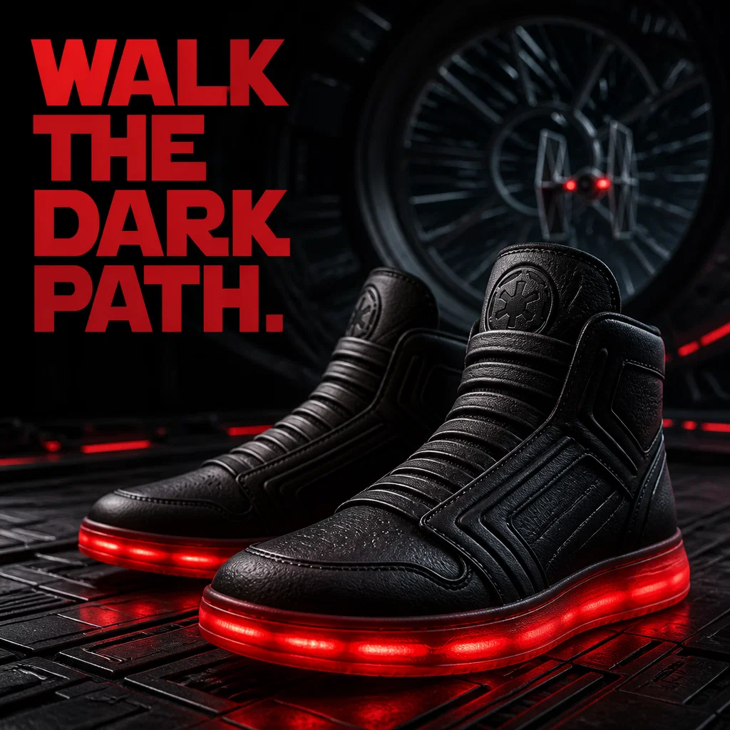 Star Wars ad concept example: Sith Style Footwear