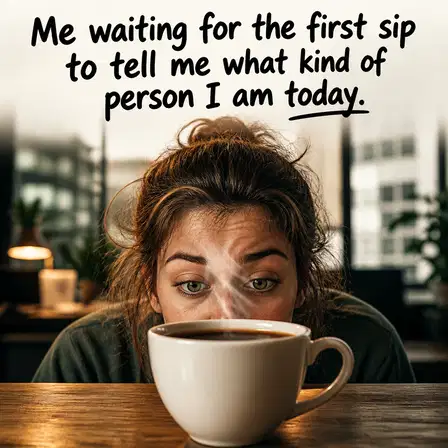 Starbucks meme ad example: The Morning Realization