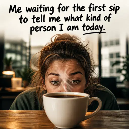 Starbucks meme ad example: The Morning Realization