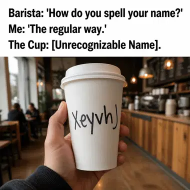Starbucks meme ad example: The Name Game