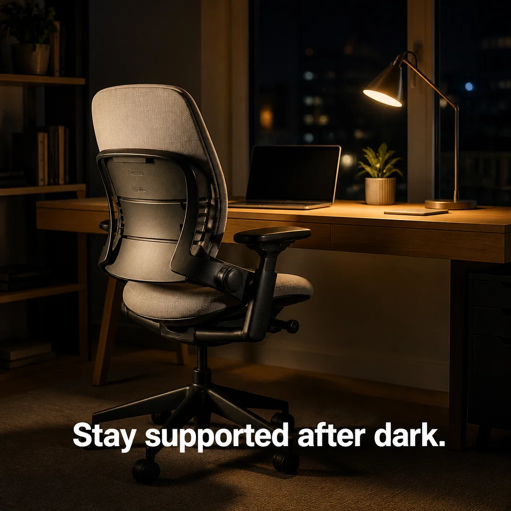 Steelcase ad concept example: Midnight Work