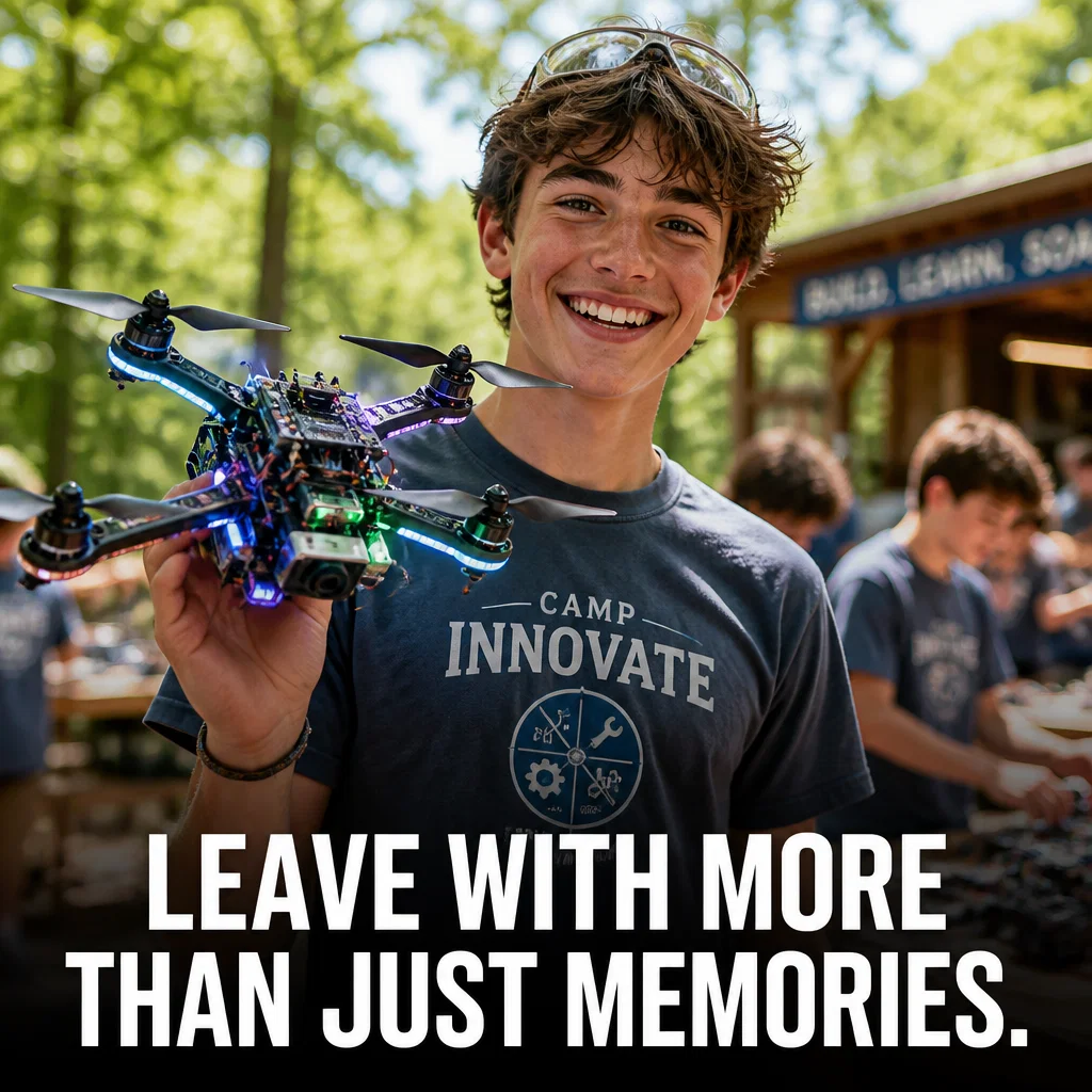 STEM Camp ad concept example: Summer Accomplishment