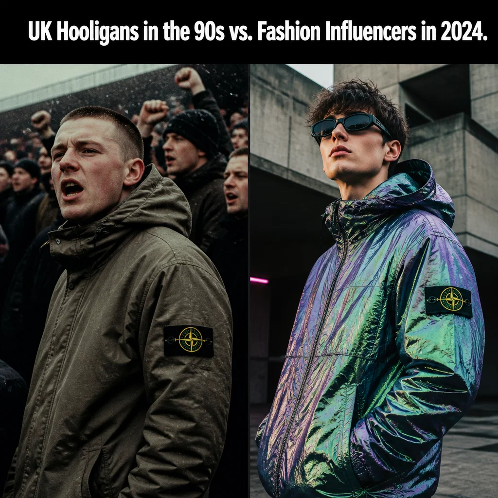 Stone Island meme ad example: The Evolution