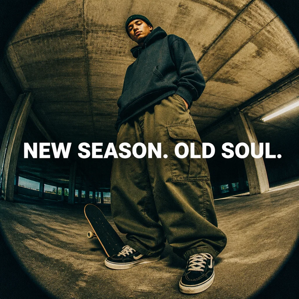 Streetwear Brand ad concept example: The Archive Look