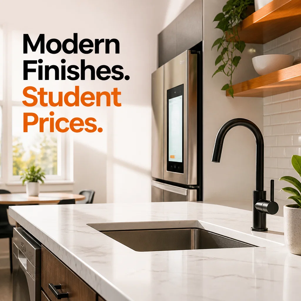 Student Housing ad concept example: Chef-Ready Kitchens