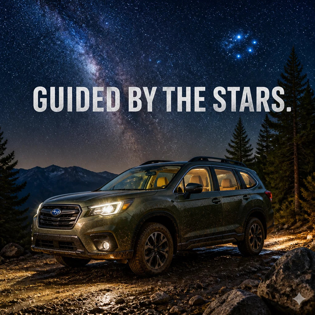 Subaru ad concept example: The Star Cluster
