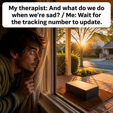 Subscription Box meme ad example: The Delivery Day High