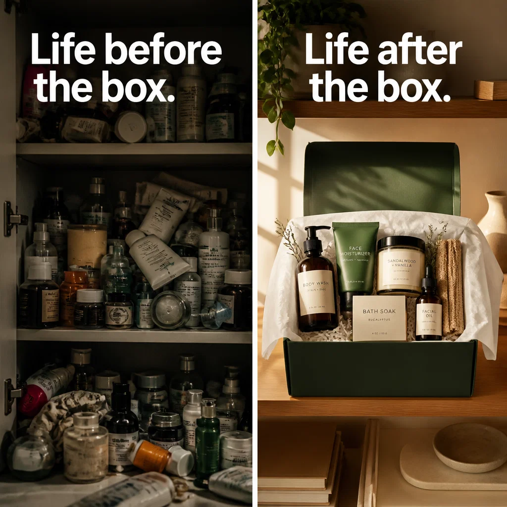 Subscription Box meme ad example: The Routine Upgrade