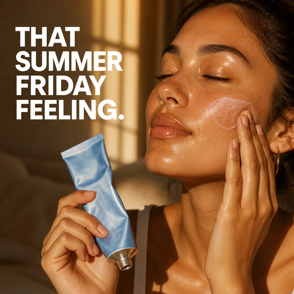 Summer Fridays ad concept example: Golden Hour Hydration