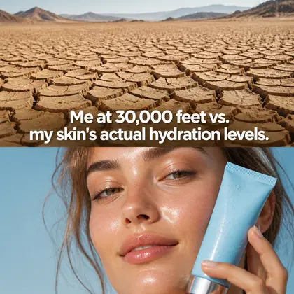 Summer Fridays meme ad example: The Airport Hydration Flex