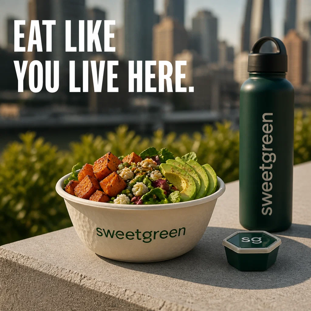 Sweetgreen ad concept example: Urban Oasis