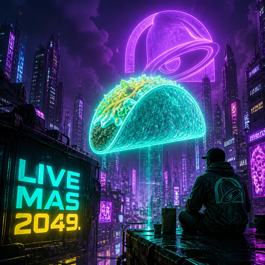 Taco Bell ad concept example: Glow-in-the-Dark Flavor