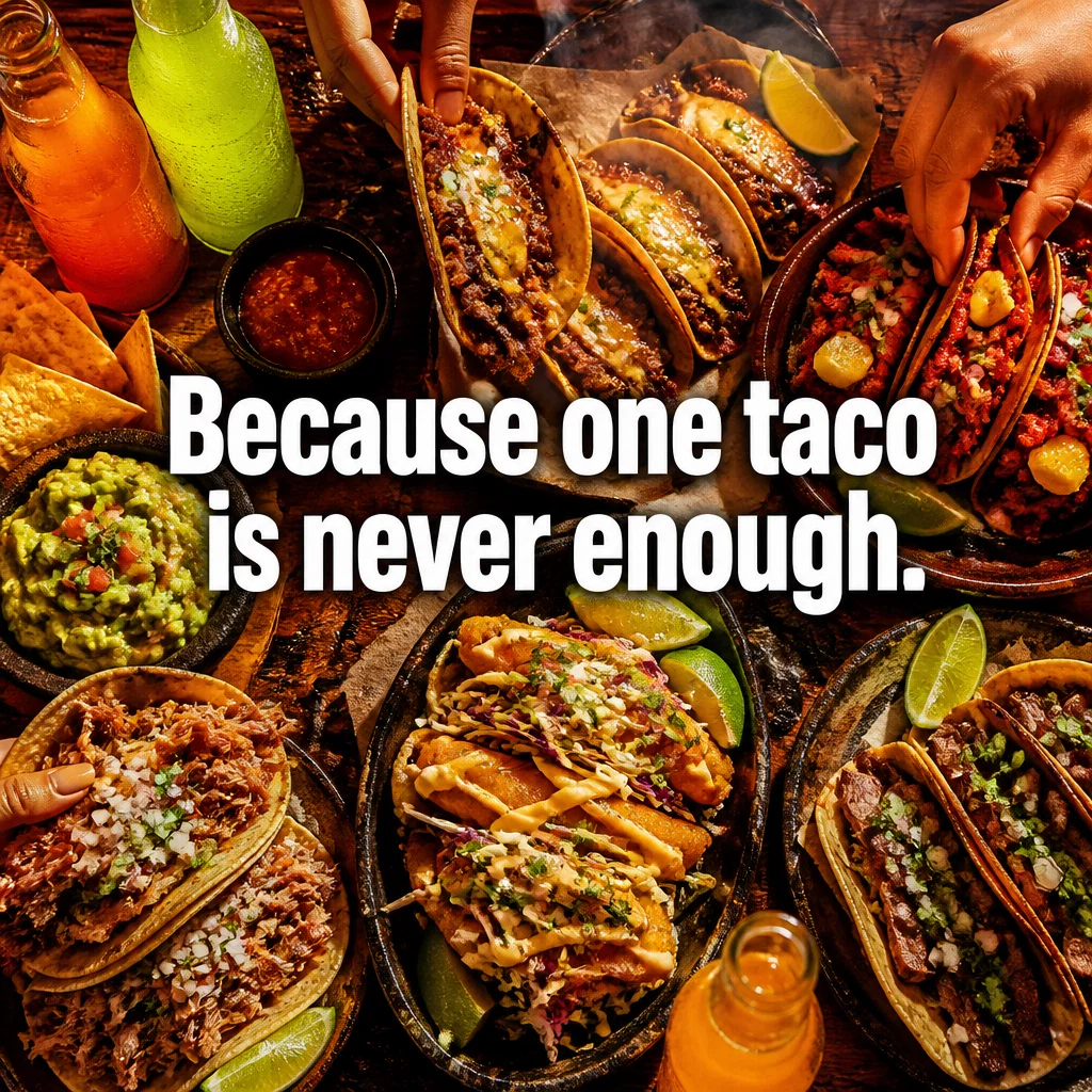 Taco Shop ad concept example: The Family Feast