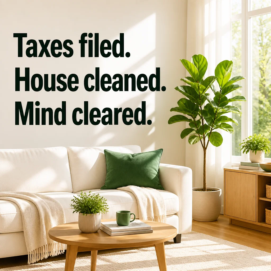 Tax Season ad concept example: The Clean Slate